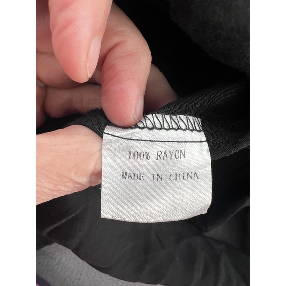 MEROKEETY Dress Womens Small Black Square Neck Long Sleeve Smocked Tiered Maxi - Picture 10 of 14